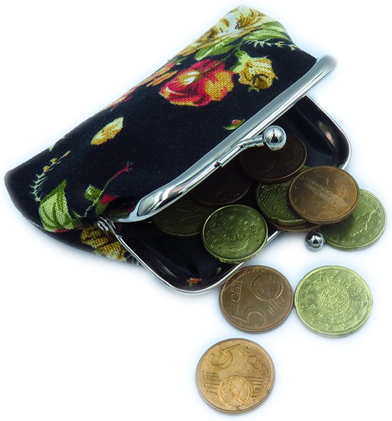 knip portemonnee dames met leuk Design - kleingeld portemonnee - kleingeld beursje - kleine portemonnee dames