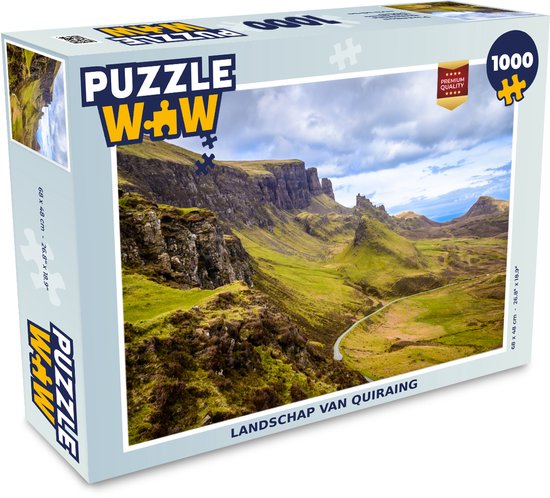 Puzzel Landschap van Quiraing - Legpuzzel - Puzzel 1000 stukjes volwassenen  | bol.com