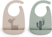 Done by Deer Siliconen Slab 2-Pack - Lalee Sand/Green