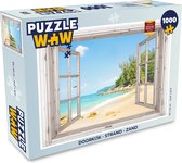 Puzzel Doorkijk - Strand - Zand - Legpuzzel - Puzzel 1000 stukjes volwassenen