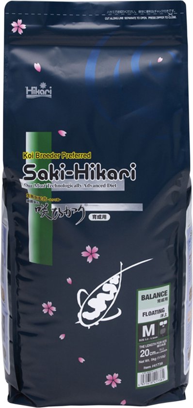 Saki Hikari Balance - Medium - 5 kg - Koivoer - Visvoer - vijvervoer - vissenvoer