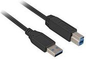 Sharkoon USB 3.0 A Male naar USB 3.0 B Male - 1 m