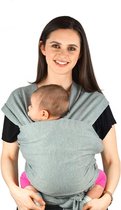 Baby draagzak - Comfortabel en warm voor uw kind - Veilig & compact - Makkelijk in gebruik - Grijs