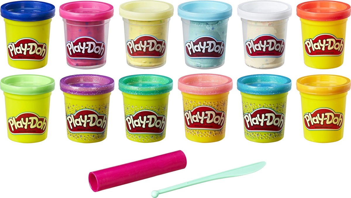 Play-Doh - Glitter 12 Pack - Klei - Play-Doh