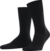 FALKE ClimaWool eenkleurig wol lyocell sokken heren zwart - maat 43-44