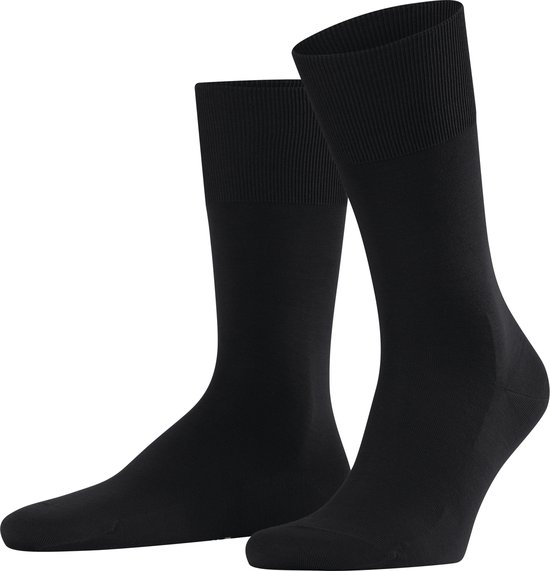 FALKE ClimaWool temperatuurregulerend vochtregulerend duurzaam lyocell merinowol sokken heren zwart - Maat 43-44
