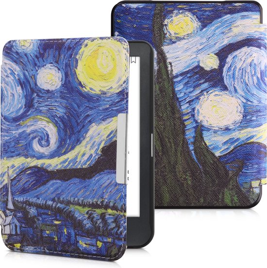 kwmobile e-reader hoesje compatibel met Kobo Clara BW/Colour hoes - Ereader case met magnetische sluiting - In zwart