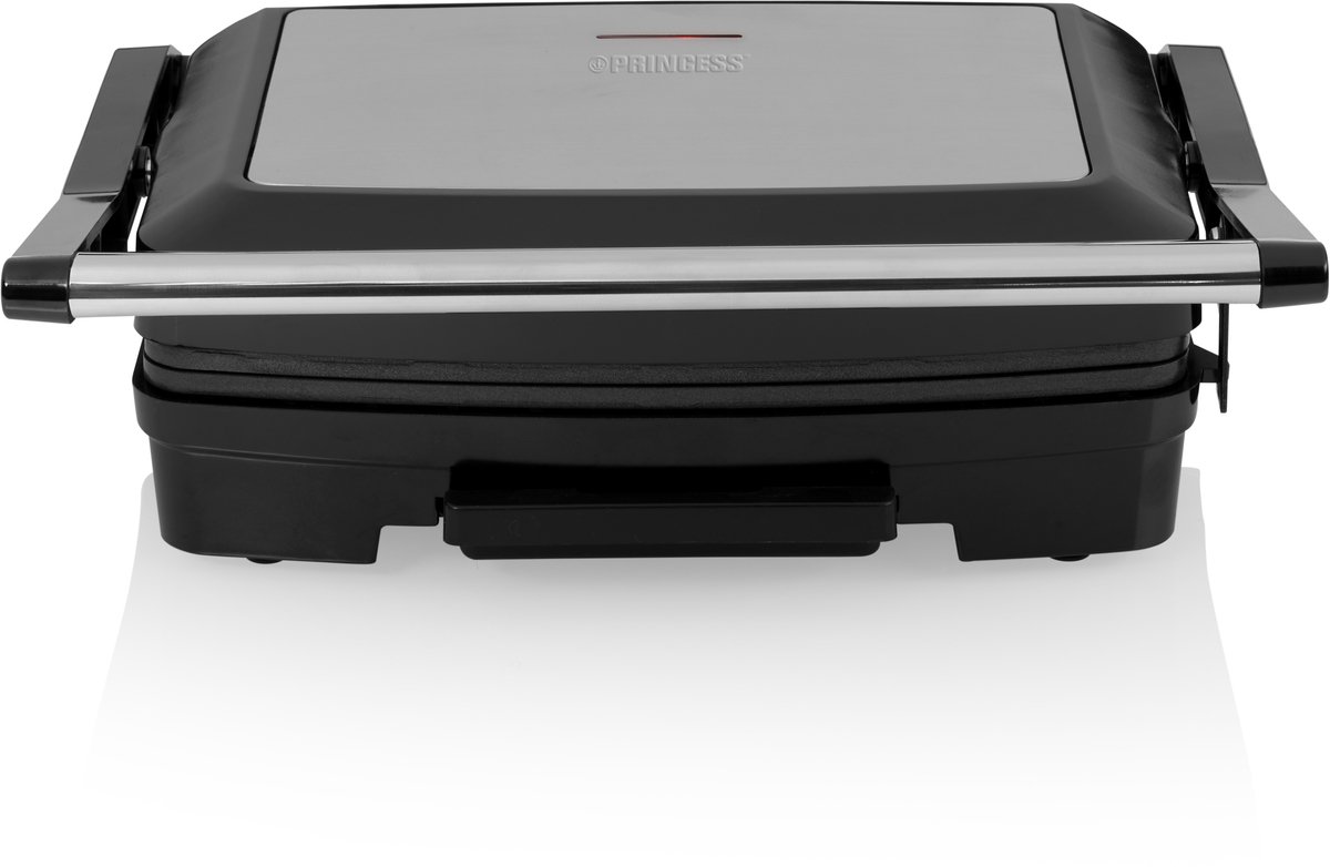 Princess Contactgrill compact 117501 – Tosti apparaat - Panini grill - Grill apparaat - Bakoppervlak van 23 x 15 cm – Vetopvangbak - RVS Design thumbnail 2