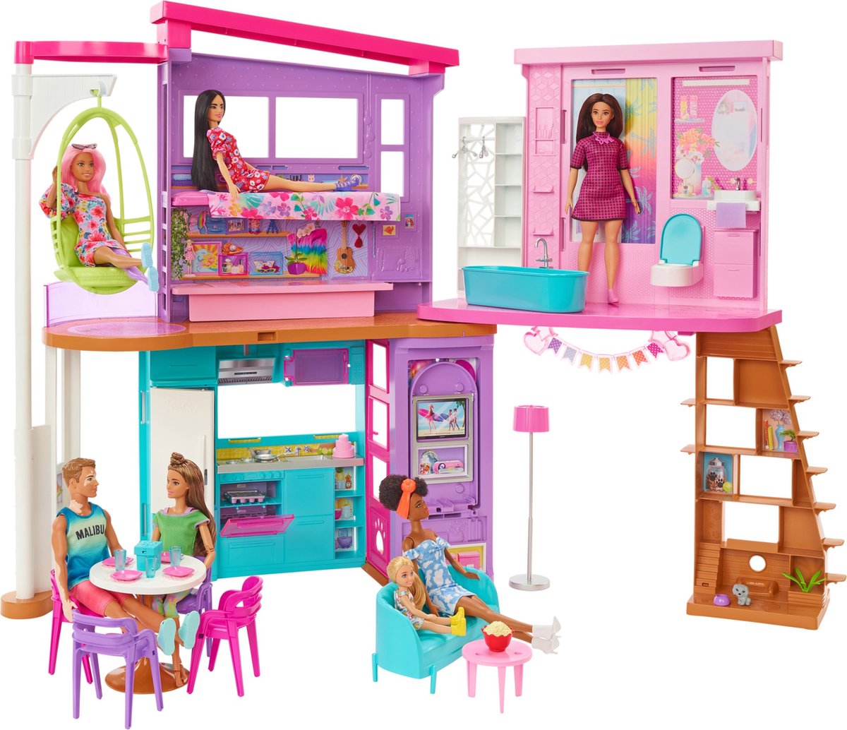 meest Banzai hardware Barbie Vakantiehuis - Poppenhuis | bol.com