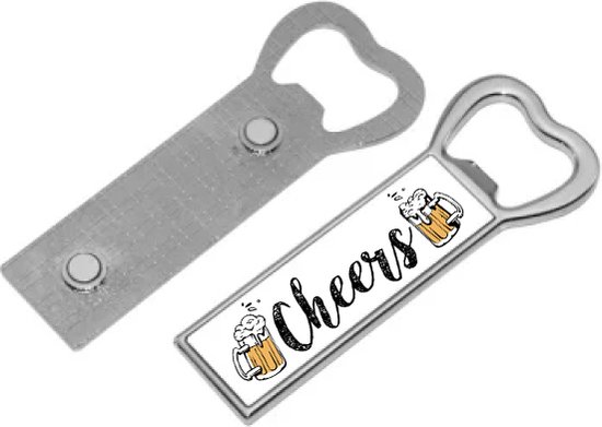 Bieropener met Magnet Cheers - Flesopener - Koelkast Magnet - Bier Cadeau