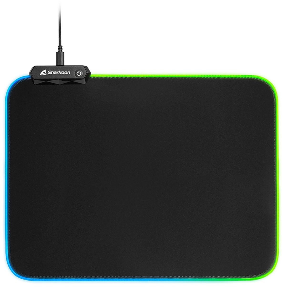 Sharkoon 1337 RGB V2 Gaming Mat Game-muismat Zwart