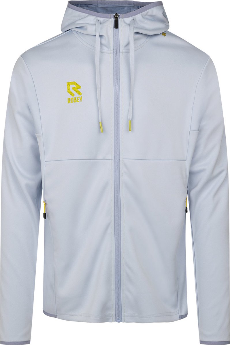 Robey Off Pitch Scuba Jas Met Kap Heren - Wit | Maat: 3XL