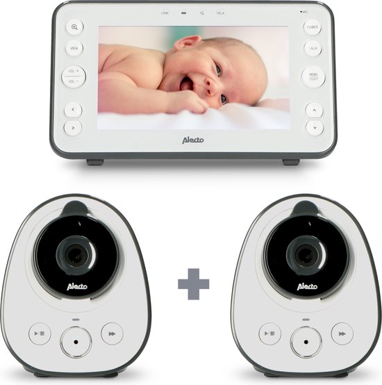 NDS DVM-75 Video baby monitor con display a colori da 2,4 bianco