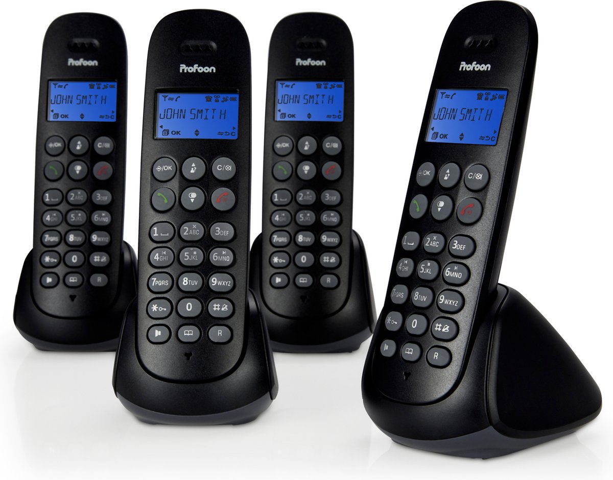 Profoon Pdx-1130 - Téléphone Sans Fil Avec 3 Combinés, Noir à Prix Carrefour