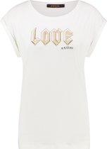 Supertrash - T-Shirt - T Shirt Dames - Love - Wit - Maat XS