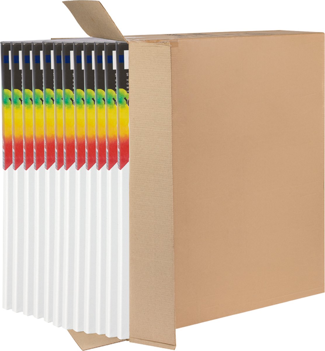 Schildersdoeken Set 12pcs - Formaat 30x30 cm - geschikt voor acryl-, olie- en aquarelverf - hoogwaardige kwaliteit canvas - perfect voor middelgrote schilderijen - goede prijs-kwaliteitverhouding — afbeelding 11