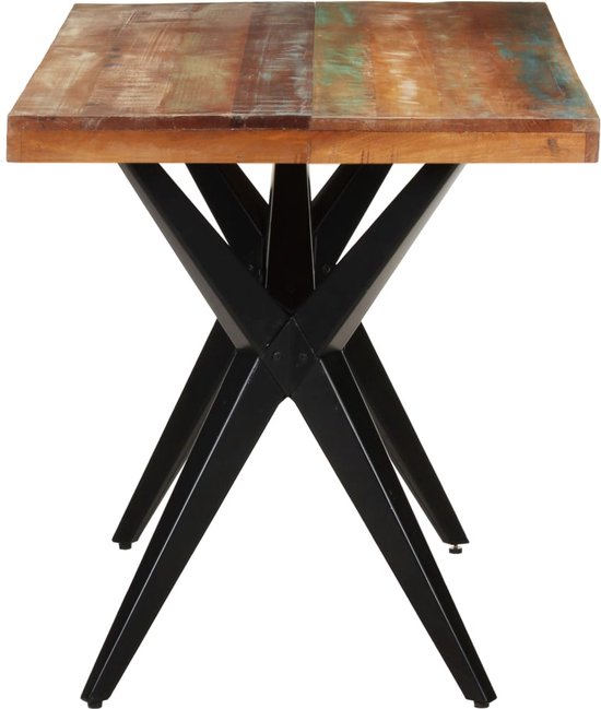Massieve boomstam eettafel MAMMUT NATURE 240 cm acacia 6 cm tafelblad