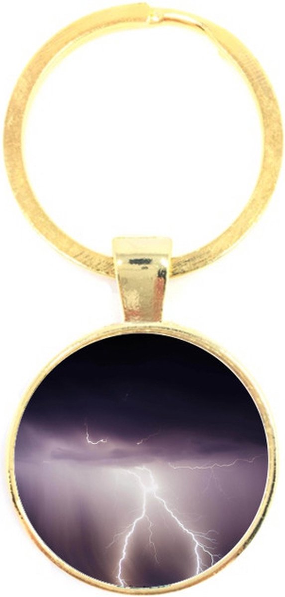 Sleutelhanger Glas - Onweer