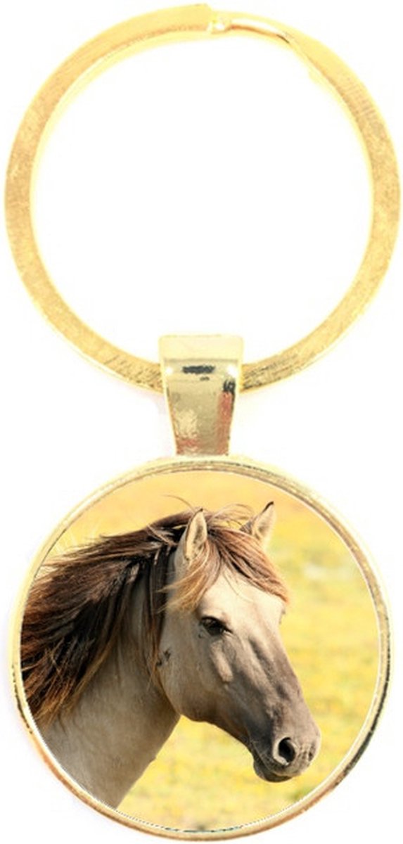 Sleutelhanger Glas - Paard