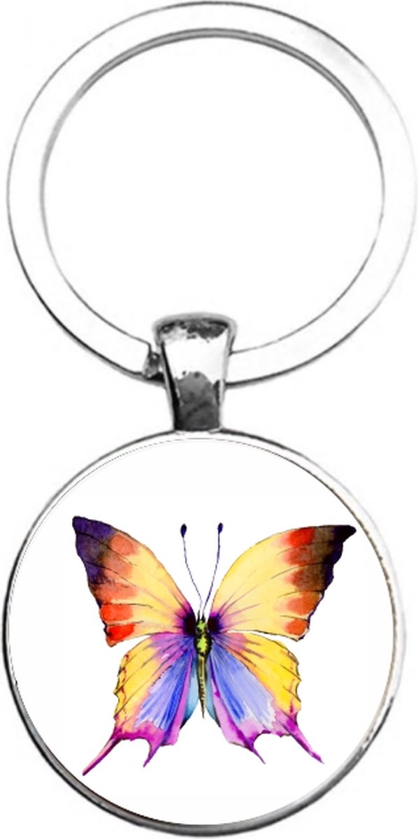 Sleutelhanger Glas - Vlinder