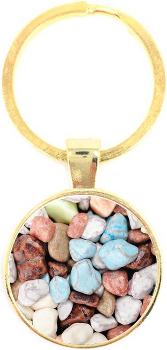 Sleutelhanger Glas - Stenen