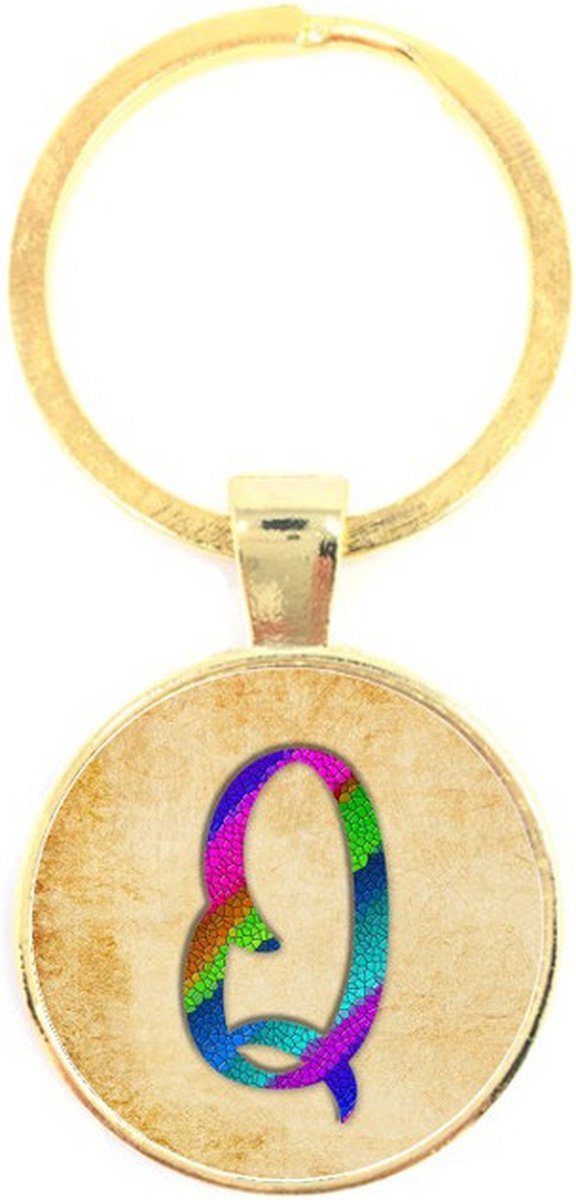 Sleutelhanger Glas - Q