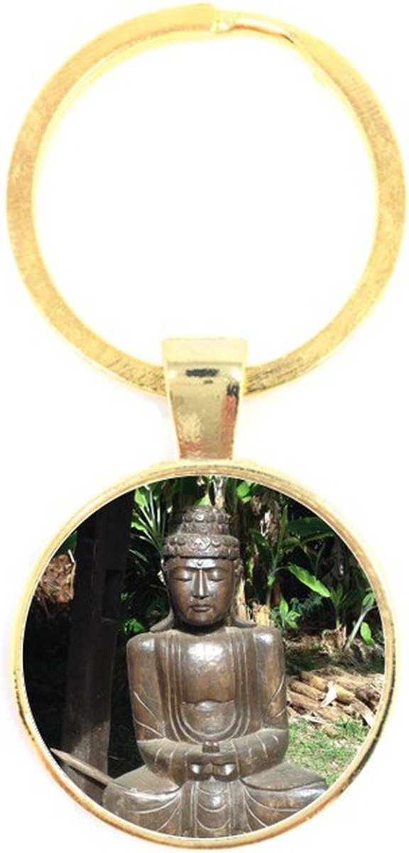 Sleutelhanger Glas - Buddha