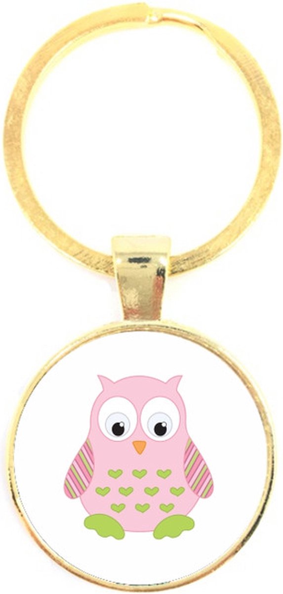 Sleutelhanger Glas - Uil