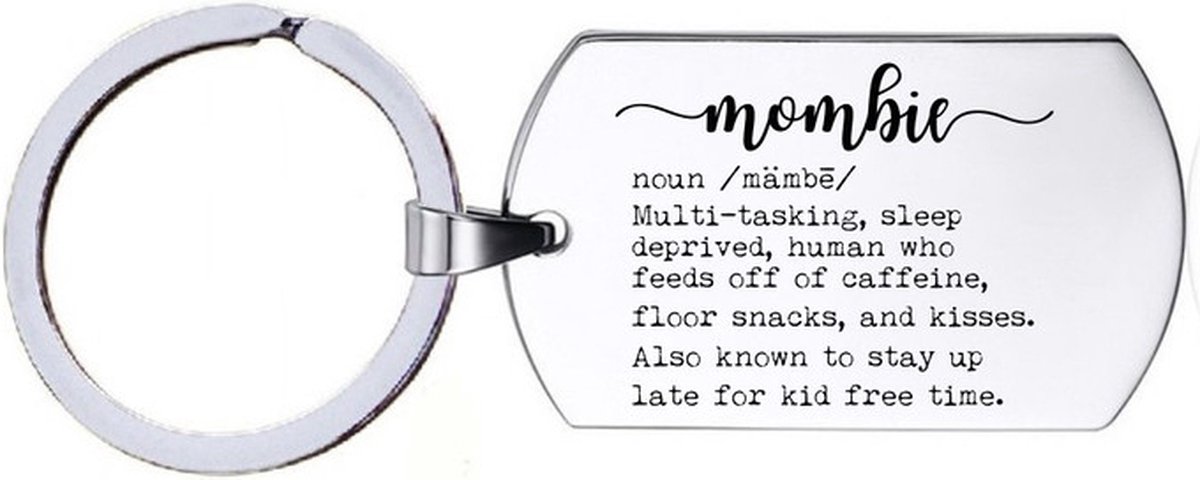 Sleutelhanger RVS - Mombie