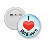 Button Met Speld 58 MM - I Love Hardlopen