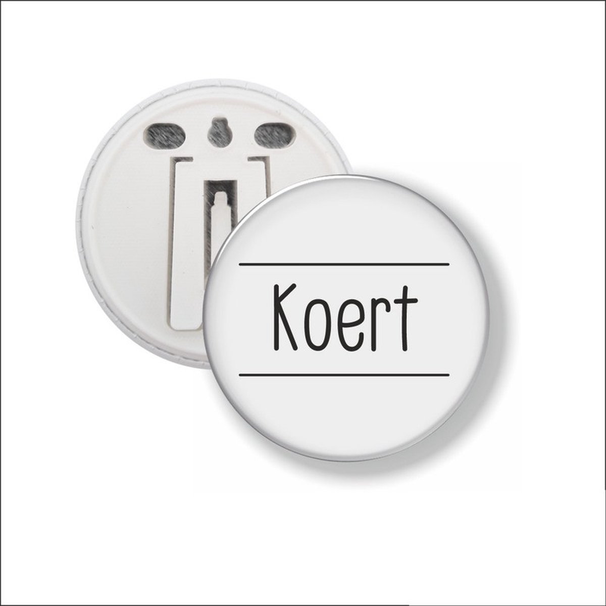 Button Met Clip 58 MM - Koert
