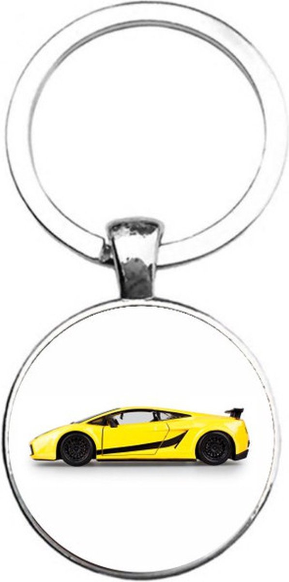 Sleutelhanger Glas - Supercar