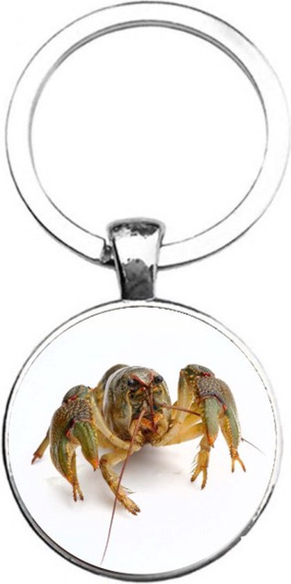 Sleutelhanger Glas - Krab