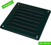 SENCYS de ventilation SENCYS - grille lame - aluminium - 19,5 x 19,5 cm - avec moustiquaire - passage d'air 63 cm² - vert foncé - vert Zaans - RAL 6005