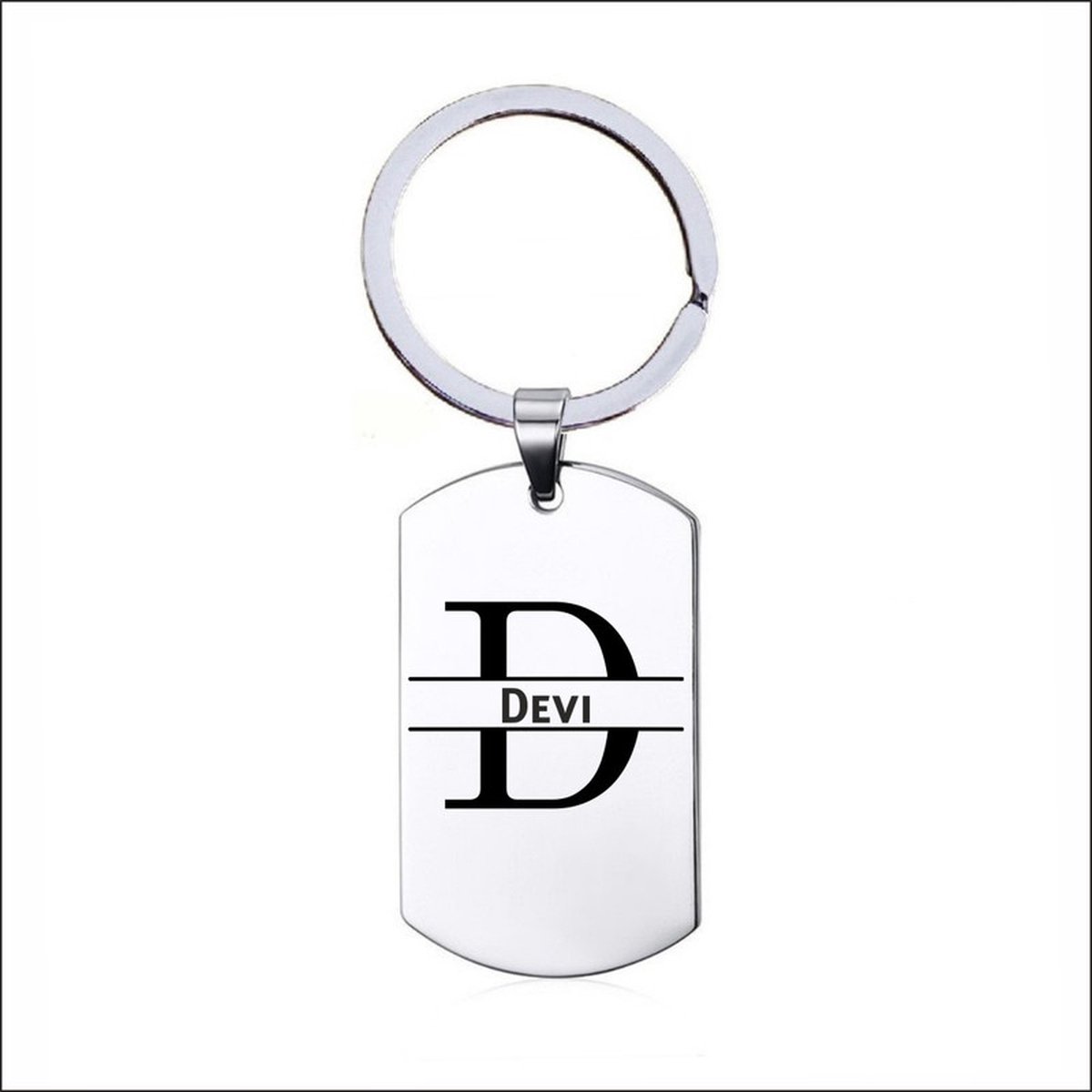 Sleutelhanger RVS Met Naam - Devi