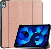 Case2go - Tablet hoes geschikt voor Apple iPad 10 10.9 (2022) - Tri-fold hoes met Auto/Wake functie en Magnetische sluiting - Rosé-Goud