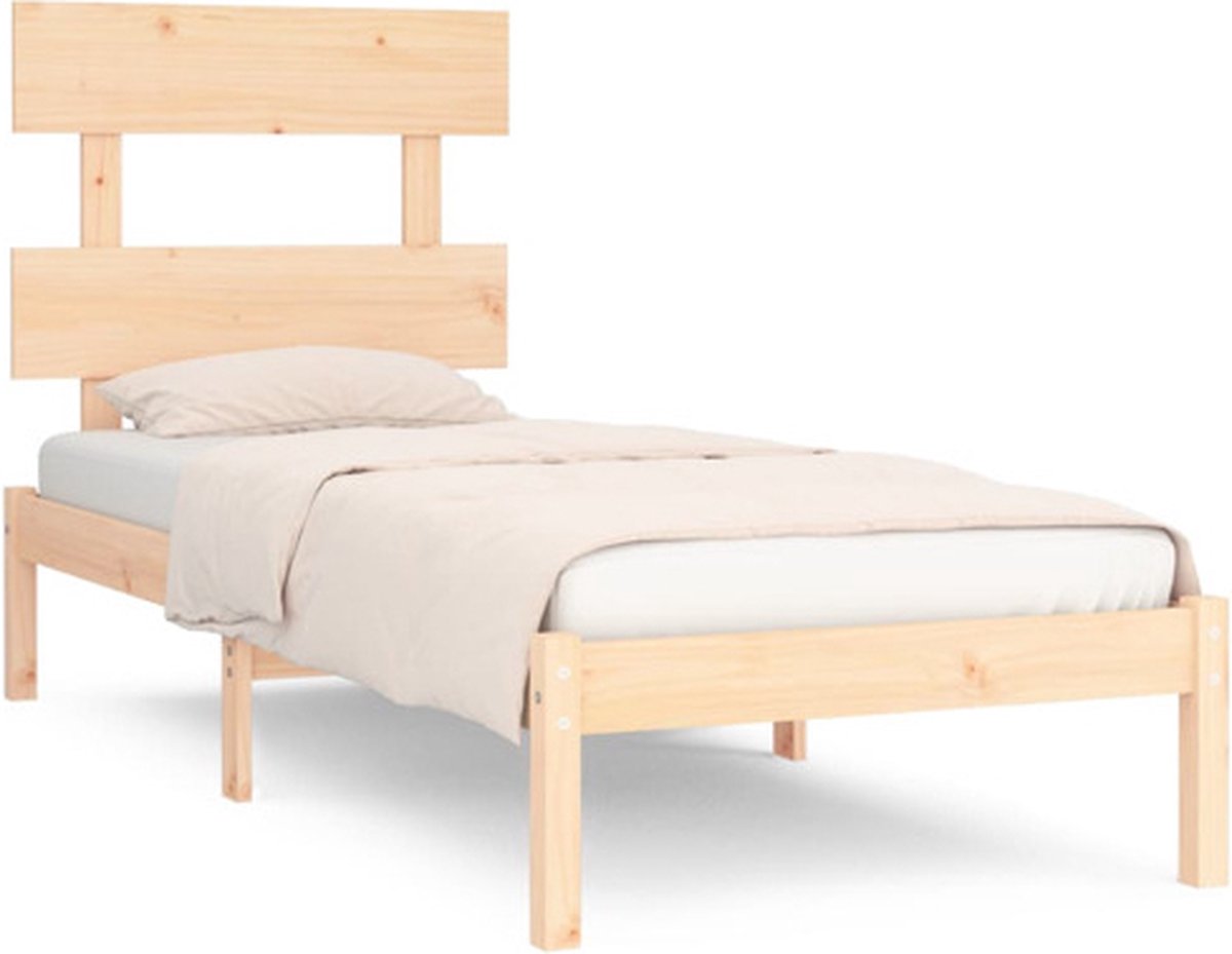 vidaXL - Bedframe - massief - hout - 90x200 - cm