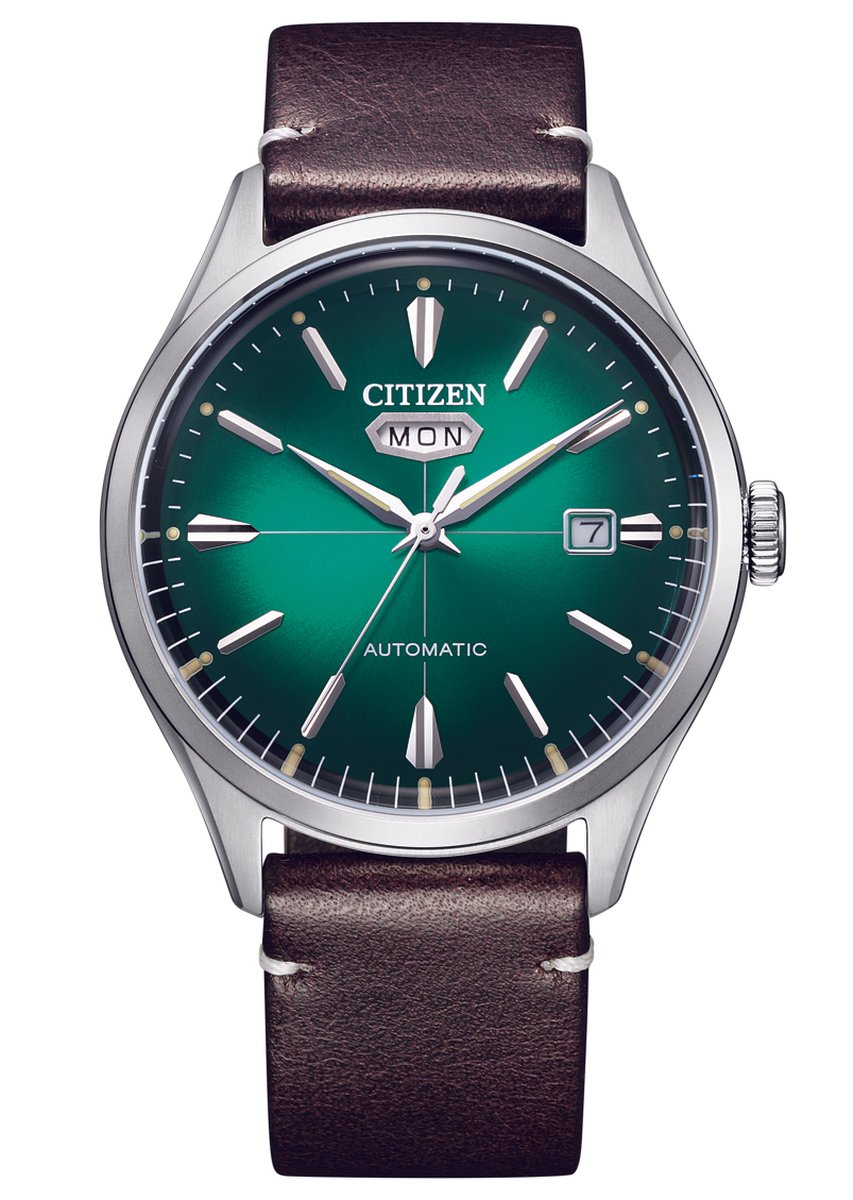 Citizen NH8390-03XE Horloge - Leer - Bruin - Ø 40 mm