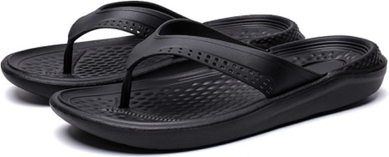 Lichtgewicht en comfortabele draagbare strandschoenen slippers voor heren (kleur: zwart maat: 42)