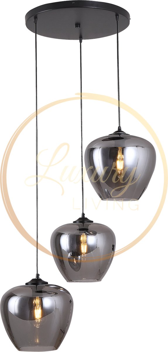 Olivia Hanglamp 3-Licht Rond