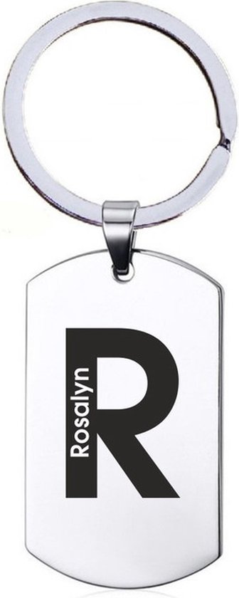 Nom cadeau - Rosalyn - Porte-clés en acier inoxydable