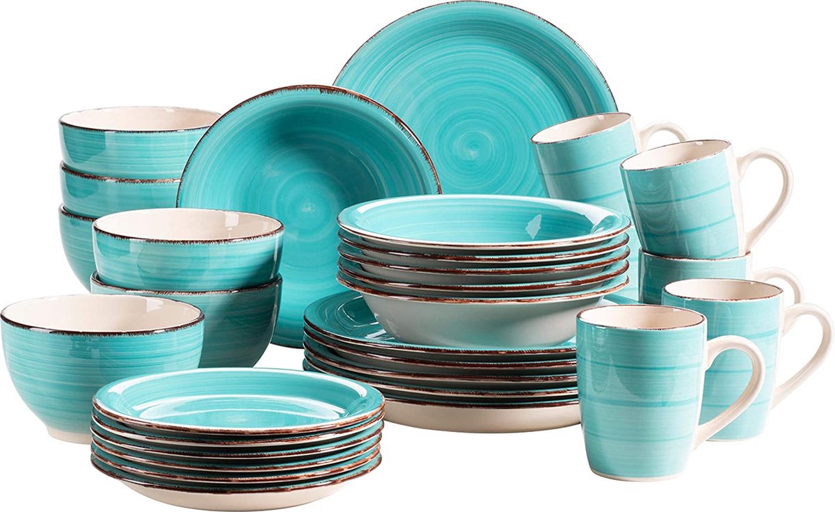 Serviesset duurzaam borden mokken kommen tableware set