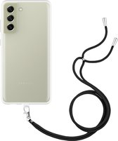 Hoesje met Koord Geschikt voor Samsung Galaxy S21 FE - Transparant