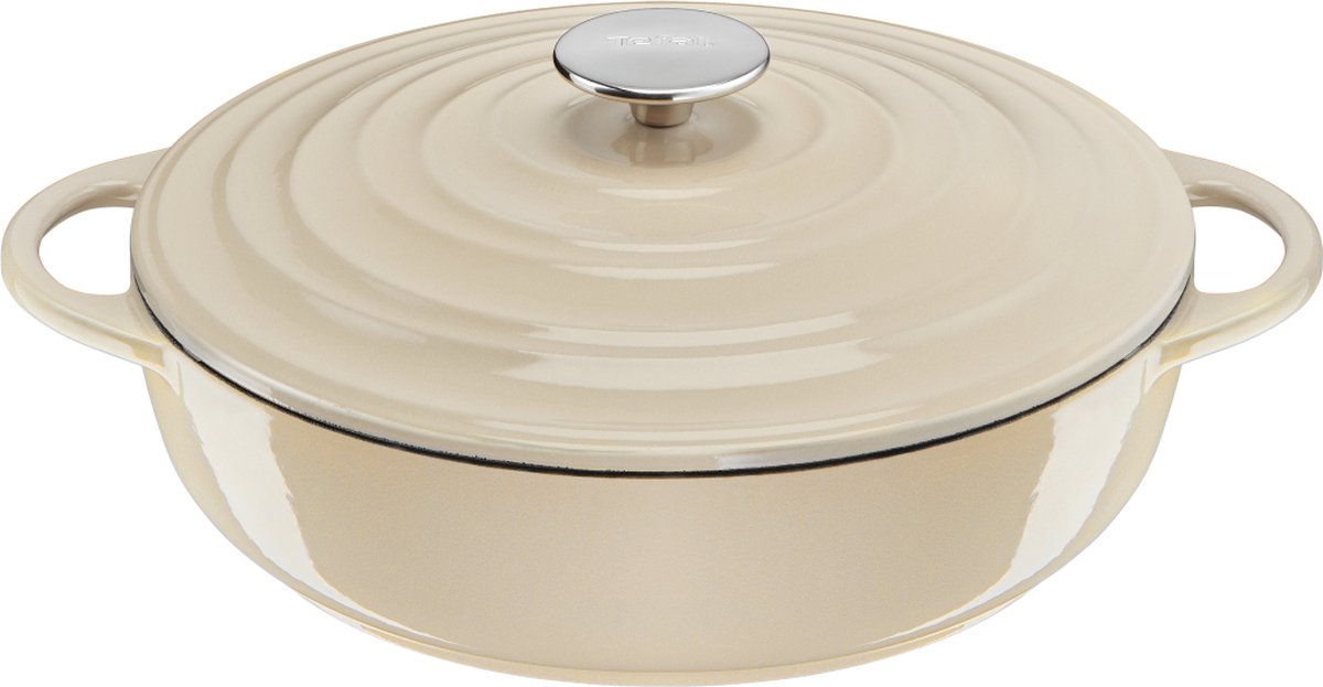 Tefal LOV lage braadpan - 3.8L - Ø28 cm - Beige