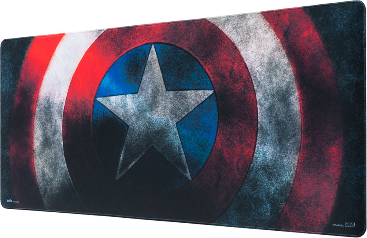 Gaming muismat XL 35x80cm Marvel Captain America Shield