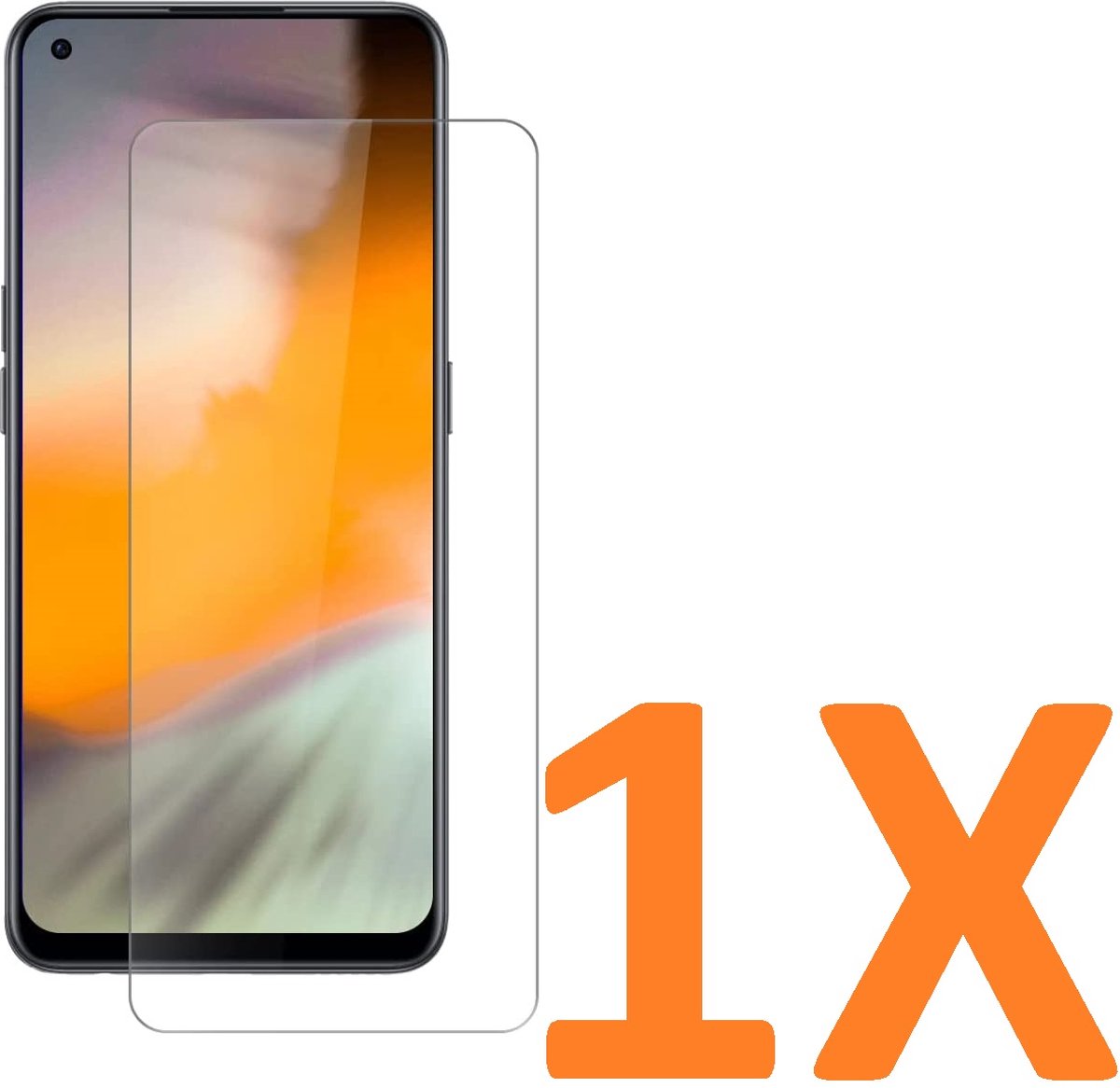 Screenprotector Glas - Tempered Glass Screen Protector Geschikt voor: OnePlus Nord 2T - 1X