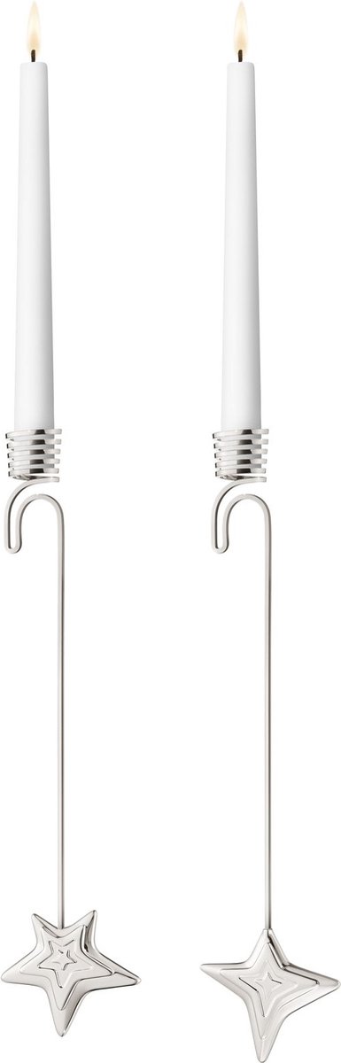Georg Jensen - CC 2021 Tree Candleholder Four & Five Point Star