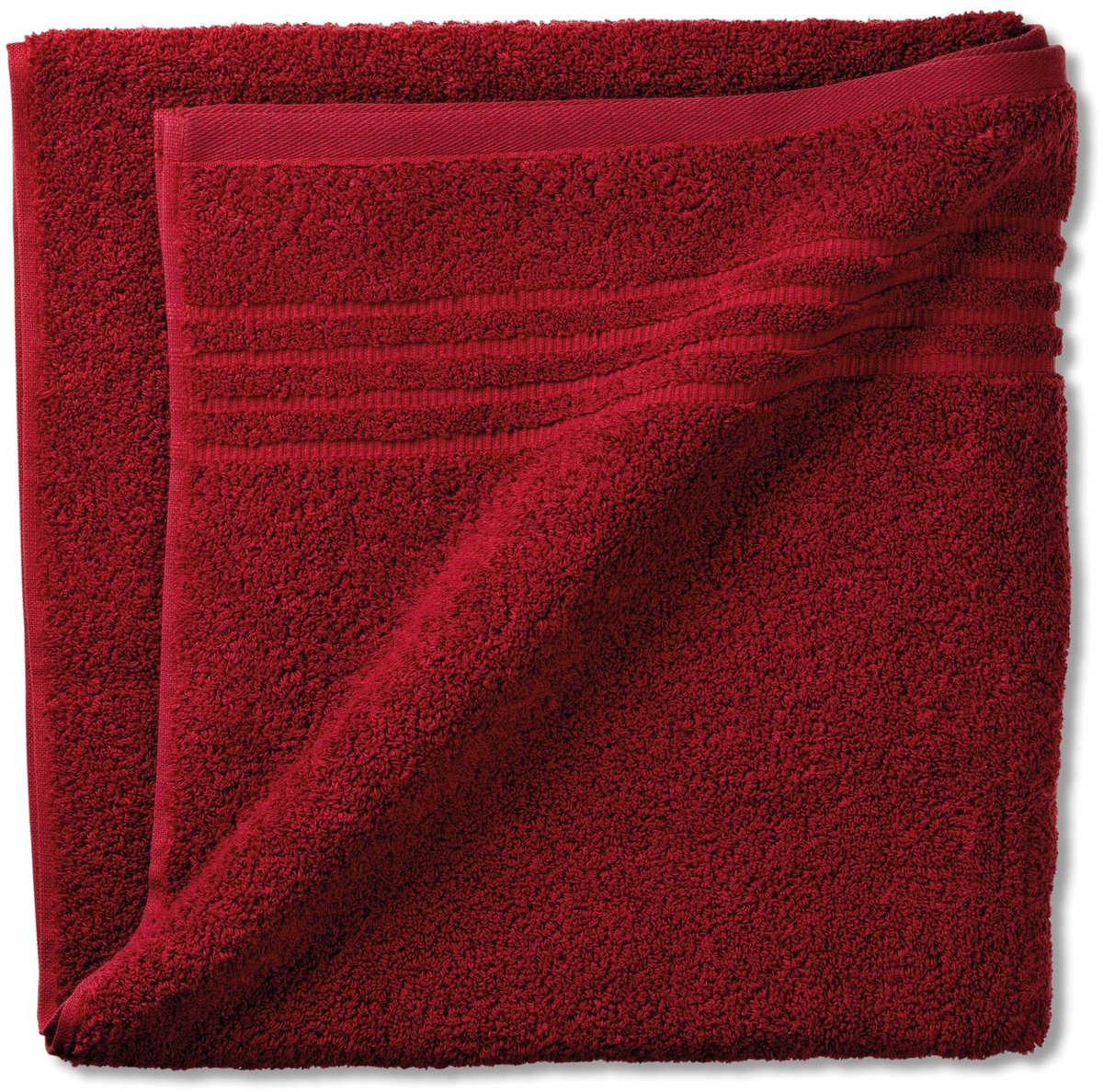 Badhanddoek, Fluweel Rood - Kela | Leonora