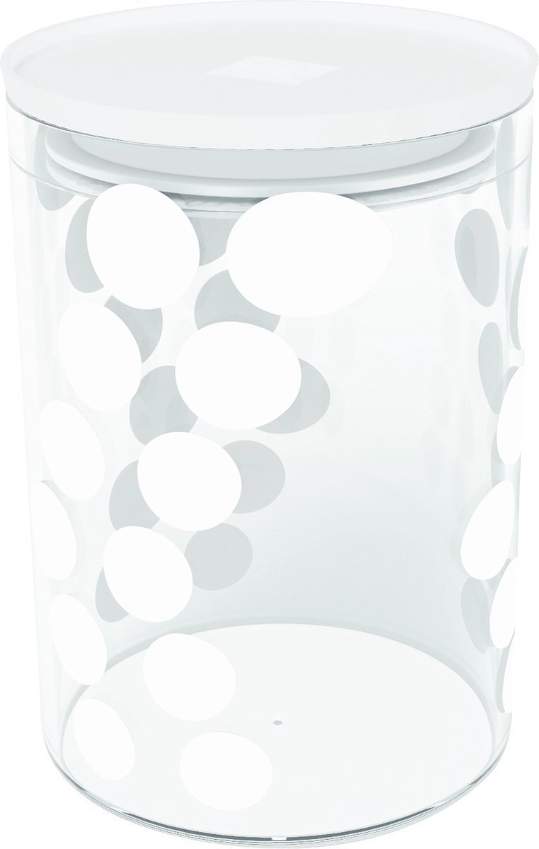 Zak!Designs - Dot Dot Voorraadpot 900 ml - Glas - Wit -