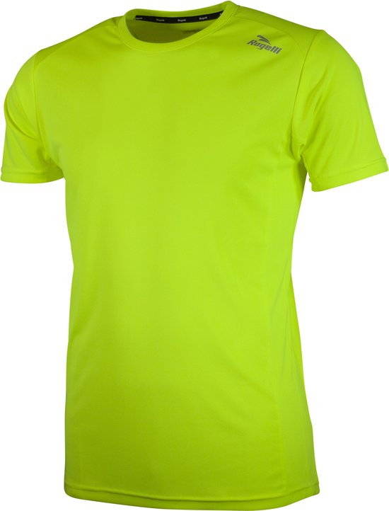 Rogelli Basic Sportshirt - Korte Mouwen - Heren - Fluor - Maat 3XL